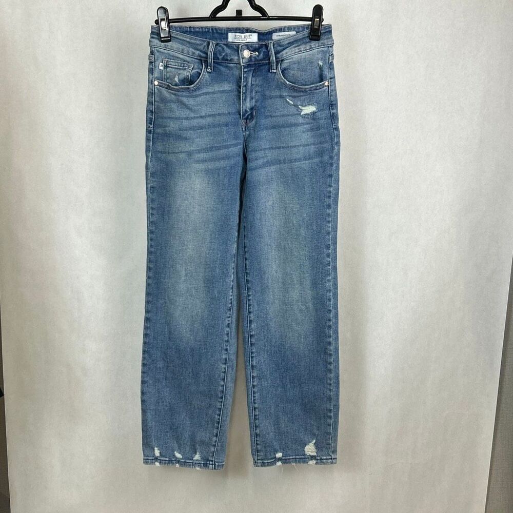 Judy Blue Straight Fit Denim Jeans Sz 5 / 27 Style JB88656MD 29” Inseam 10” Rise